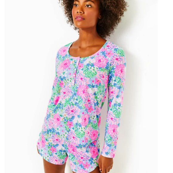 Lilly Pulitzer Other - NWT Lilly Pulitzer Pajama Henley Top Long Sleeve Size Small